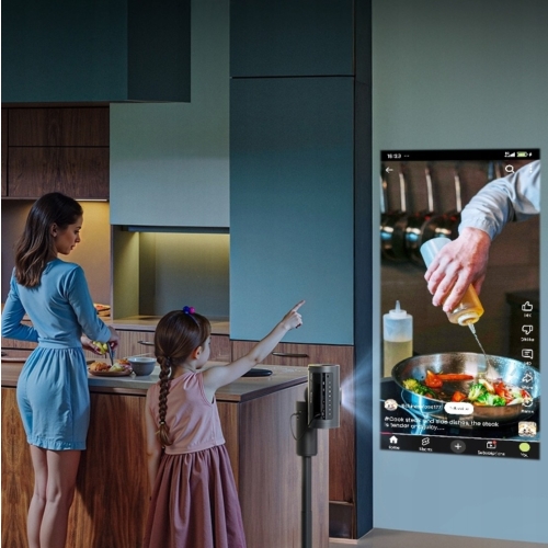 Proyector láser DLP portátil PicoPlay JMGO + trípode + batería externa